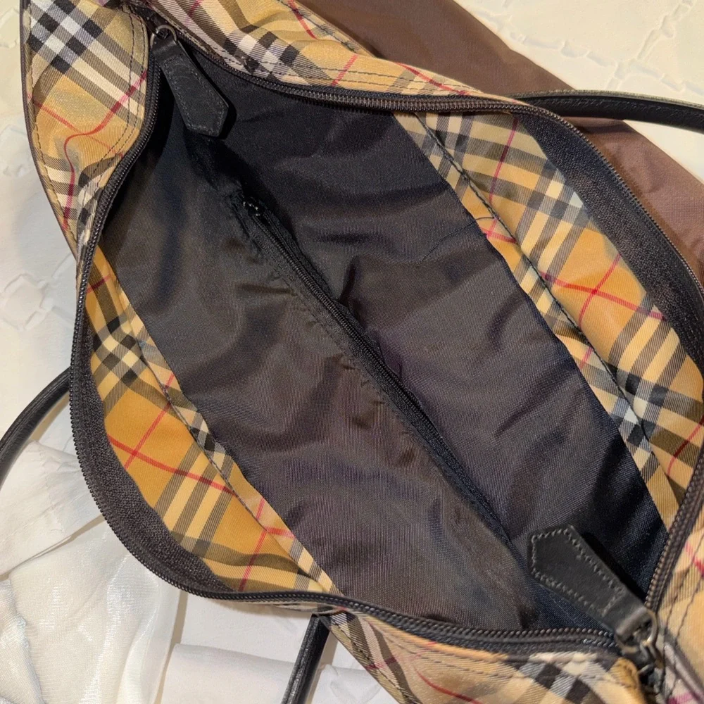 Authentic Burberry Nova Check Blue Label Tote Nylon Bag.(EUC) - Picture 5 of 15